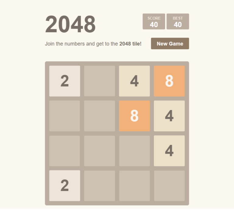 2048 Game – Play the Free Online Game