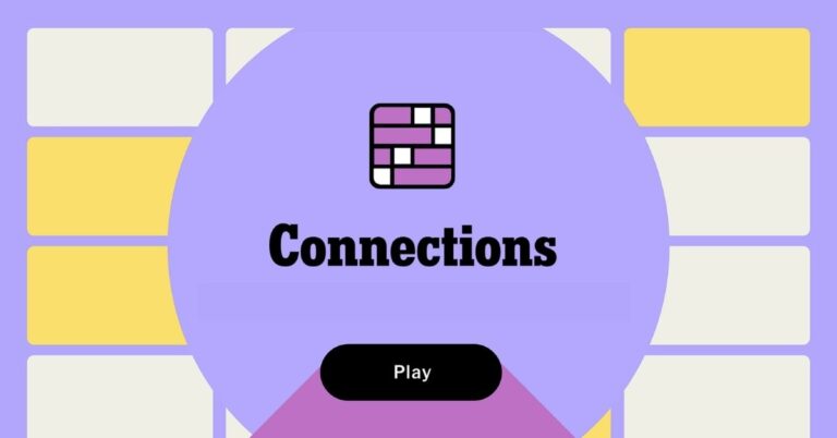 Connections Game Answers